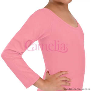 2013 Mod. Body da Danza Classica a Maniche Lunghe per Ragazze in Cotone e Spandex - Product Image 2