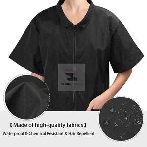 Chaqueta de aseo para mascotas con cremallera completa Smock Barber Delantal Chaqueta para hombres y mujeres - Product Image 3