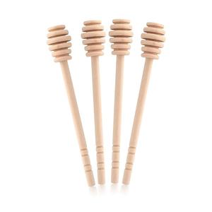 Palo de miel de madera con logotipo personalizado para tarro Natural, cucharón de miel de madera hecho a mano para tarro de miel orgánico - Product Image 2