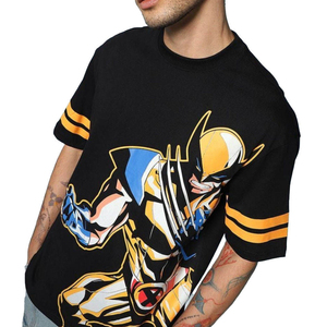 Camiseta Extra Grande con Estampado Gráfico Personalizado para Hombre, Logotipo Serigrafiado, 100% Algodón Peinado, Transpirable, Antiarrugas, de Secado Rápido, Estilo Hip - Product Image 3