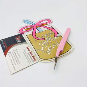 Vente de gros Carreaux de cils en acrylique personnalisés Dernières tuiles de cils pour café glacé durable - Product Image 2