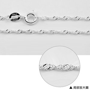 Collar de cadenas de 61cm, venta al por mayor, Collar chapado en plata de ley 925, cadena de eslabones italianos, joyería de moda - Product Image 6