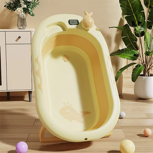2024 <span class=keywords><strong>baignoire</strong></span> pliable en plastique pour bébé bébé chaud avec température et ensemble de baignoires pour bébé - Product Image 3