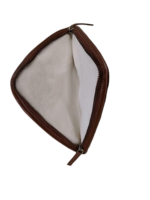 Sac à main élégant pour femmes, style anglais, en cuir véritable, forme triangulaire, géométrique, tissé à la main, fermeture éclair multifonction