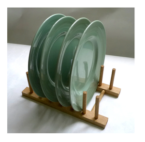 Soporte de placa de madera maciza promocional, estante de almacenamiento de placa de cocina personalizado, soporte de placa artesanal de madera hecha a mano - Product Image 2