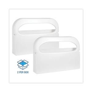 Blanco Boardwalk de 16 pulgadas X 3 pulgadas. X 11.5 pulgadas Dispensador de fundas para asiento de inodoro, plástico, 2/caja - Product Image 4