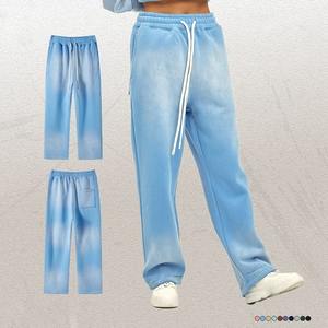 Pantalon de survêtement rétro unisexe, teinture pigmentée personnalisée, molleton lourd, jambe large, style streetwear surdimensionné, fabrication OEM - Product Image 5