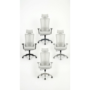 Chaise de bureau ergonomique 2026 avec dossier en maille et appui-tête, accoudoirs réglables pour l'exportation en gros - Product Image 4