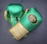 No Boxing No Life Gants de boxe professionnels à lacets en cuir de vachette de qualité supérieure avec rembourrage épais à 4 couches, respirants et anti-humidité