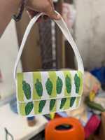 Sac à bandoulière bohème pour femme avec broderie de parapluie et soleil, style plage perlé, pour l'été