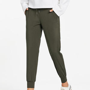 Pantalones Deportivos Holgados Personalizados para Mujer, Pantalones de Cintura Alta Elásticos y Transpirables de Algodón, Ropa Urbana, Servicio OEM - Product Image 2