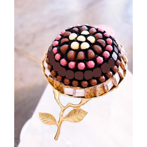 Bol à chocolat en métal plaqué or Présentoir à chocolat Bols à dessert décoratifs fabuleux Articles d'hôtel pour desserts sucrés Bol de serveur - Product Image 5