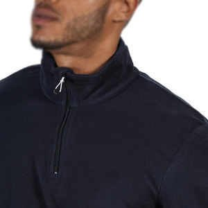 Servicios OEM Logotipo personalizado Parte delantera Cremallera Manga larga Jersey Media cremallera hombres sudaderas con capucha Sudaderas para hombres - Product Image 4