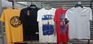 ผ้าฝ้าย 100% นุ่มระบายอากาศ Bio ล้างความรู้สึกนุ่ม TShirt พิมพ์โลโก้ที่กําหนดเองกราฟิกพิมพ์เสื้อยืดสวมใส่สบายๆคุณภาพเสื้อยืด - Product Image 5