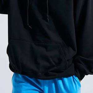 High Quality 400 GSM Heavy Weight <b>Zip</b>-<b>Up</b> Pullover <b>Hoodie</b> for Men Street Style <b>Cropped</b> Hooded Woven Fabric - Product Image 5