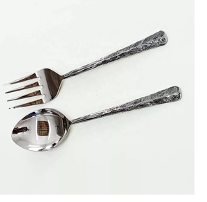 Couverts en or poli Ensemble de couverts Cuillère à dîner Cuillère à thé Couteau à dîner pour mariage Hôtel Restaurant Occasions - Product Image 5