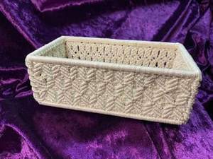 Cesta de Macramé de Algodón Natural para Guardar Juguetes, Ayuda a Mantener la Habitación de los Niños Organizada con un Material Suave y Seguro - Product Image 6