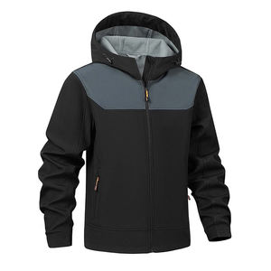 Gran oferta, cortavientos para hombre chaqueta reversible, chaqueta Softshell resistente al agua a la moda, chaqueta portátil de 2 lados con cierre de cremallera - Product Image 1