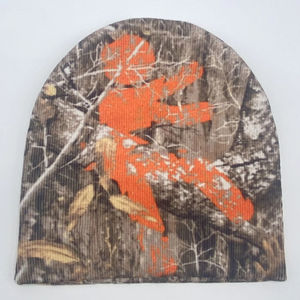 Personnalisé sans manchette Sublimation impression bonnets arbre motif impression numérique bonnet sport hiver Jacquard Camo bonnet chapeau 2025 - Product Image 3