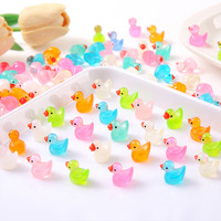Canetons en résine phosphorescents en gros - Mini jouets animaux, micro décorations, artisanat DIY, fournitures pour cadeaux de fête en vrac