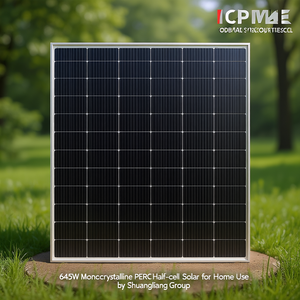 Panneau solaire monocristallin PERC demi-cellule 645W pour usage domestique par Shuangliang Group - Product Image 3