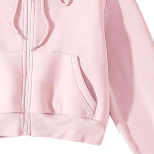 Venta al por mayor de alta calidad recortada superior Sudadera con capucha de moda al aire libre elegante de manga completa de longitud Crop Top mujeres Sudadera con capucha con color personalizado - Product Image 4