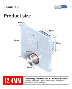 <span class=keywords><strong>Thermostat</strong></span> d'ambiance intelligent numérique WiFi 230V programmable avec écran tactile pour chauffage par le sol, maison intelligente - Product Image 6