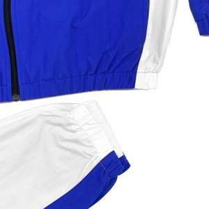 Chándal cortavientos de dos piezas de manga larga Diseño de servicio OEM Chándal cortavientos de ropa informal personalizada - Product Image 5