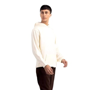 Sudadera con capucha personalizada para hombre con bolsillo de canguro morado 100% algodón liso teñido tejido no tejido sudadera para hombre con impresión térmica personalizada - Product Image 1
