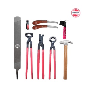 Kit Profesional de 8 Piezas para el Cuidado de Caballos y Ganado, Herramienta de Herrador con Pinza para Cascos, Lima, Martillo, Cuchillo y Pulidor - Product Image 6