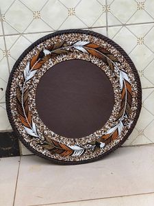 Handmade 14-Inch Glass <b>Table</b> Coaster Elegant Stylish Beaded <b>Green</b> Beads <b>Mats</b> Pads Home Furnishing Product - Product Image 2