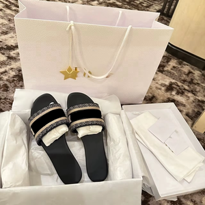 Designer Luxury Womens Shoes Flat Outdoor Famous Brands Casual <b>Slide</b> Sandals Slip-on Quick-drying Non-slip Sandals for Womens - Product Image 5