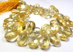 ลูกปัดอัญมณีสีเหลืองซิทรีนธรรมชาติขนาด7.5นิ้ว11x7-16x10mm เกรดชั้นนำพร้อมการเล่นสีสำหรับการทำเครื่องประดับแบบทำมือ - Product Image 4