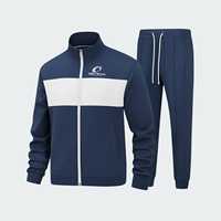 Survêtement d'hiver pour homme Ostriya de qualité supérieure, 100% coton, col montant, décontracté, uni, grande taille, personnalisable
