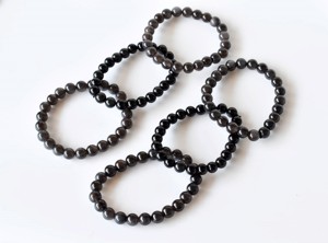 Nouveau bracelet de guérison en obsidienne noire de 8 mm, élégant et attrayant, pour la méditation - Product Image 1