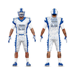 Uniforme de fútbol americano personalizado que proporciona una cobertura completa con pantalones jersey de malla suave y uniformes de diseño de tela flexible - Product Image 5