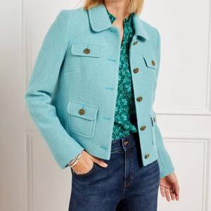 Chaqueta Corta de Cuero Genuino para Mujer, Informal, de Invierno, con Cierre de Cremallera, Ecológica, Resistente al Viento, Tallas y Colores Personalizables, Transpirable - Product Image 4