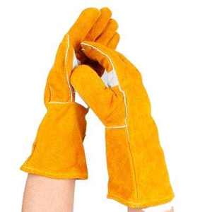 ถุงมือหนังสำหรับผู้ชายหรือผู้หญิง, หนังวัวไม่ซีด, สำหรับทำสวนก่อสร้าง, เชื่อม, งานสวน, คนขับ - Product Image 6