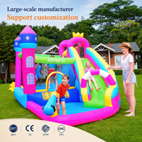 Toboggan aquatique gonflable en tissu Oxford, château gonflable avec piscine pour enfants, maison de saut gonflable pour fêtes d'enfants