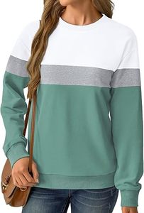 เสื้อสเวตเตอร์คอกลมแขนยาวแบบสวมหัวผ้าฝ้ายสำหรับผู้หญิงคุณภาพสูง - Product Image 5