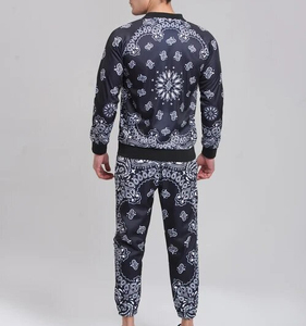 Nuevo chándal de sublimación de poliéster 100% para hombre, conjunto de cremallera de invierno con logotipo, chándales de sublimación de 2 piezas para hombre - Product Image 2