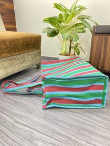 Large Eco-Friendly Reusable Recycled Nylon Zipper Bags Offset Printing Sustainable Plastic Bags Made India Bulk Supply <b>Laundry</b> - Product Image 3
