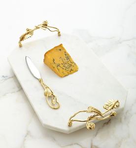 Plateau décoratif en marbre or et argent Bonne qualité Utilisation maison Hôtel Restaurant Bar ustensiles de cuisine Décoration de table Fabriqué en Inde Vente en gros - Product Image 1