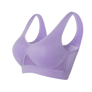 Soutien-gorge de sport push-up pour femmes et jeunes filles, idéal pour la course, la gym et le yoga, avec motif sublimé, collection 2024 - Product Image 1