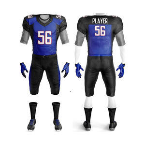 Maillot de football américain personnalisé respirant, antibactérien, à séchage rapide, en tissu sergé Spandex/Polyester, impression par sublimation, uniforme - Product Image 1