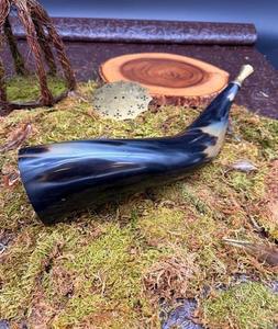 Eco-Friendly Polished Norse Blowing <b>Horn</b> From Natural <b>Buffalo</b> <b>Horn</b> with Leather Straps-Feng Shui & Religious Style - Product Image 6