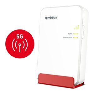 Routeur Modem Smart Home BOX 6860 Édition 5G International Mesh Double Bande Blanc et Rouge 20003071 - Product Image 1