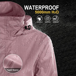 Chaqueta cortavientos Softshell ligera para mujer de marca personalizada, diseño impermeable y reflectante, descuentos por pedidos a granel - Product Image 3