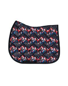 Chevaux Design Sublimation Selle Pads Cheval-Thème Personnalisable Pads pour Aventures Équestres - Product Image 1