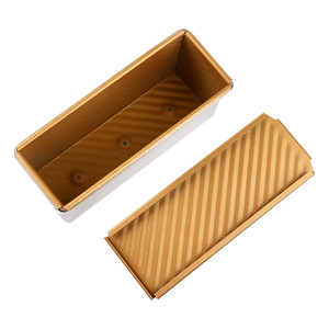 Dimensioni personalizzate antiaderente in alluminio ondulato Pullman pagnotta pane tostato teglie da forno Sandwich pagnotta latta con coperchio - Product Image 2